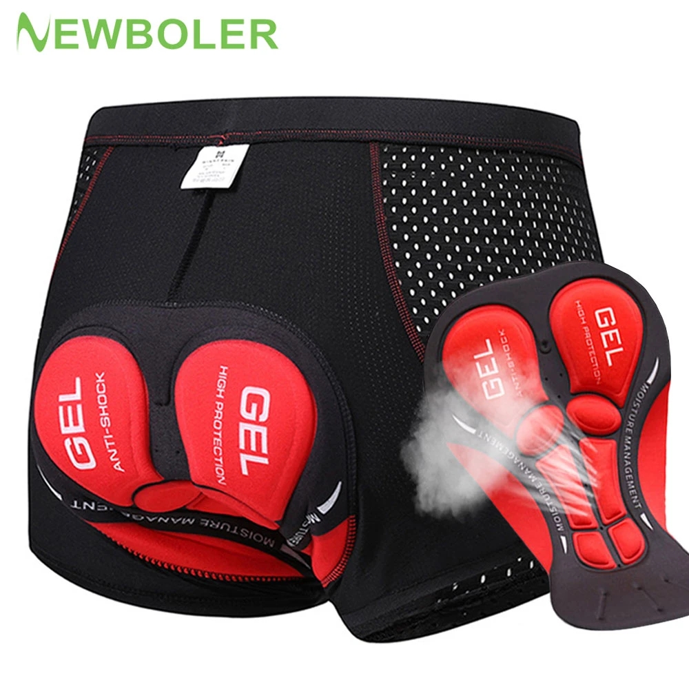 Padded Cycling Shorts 5D Gel - Newboler radhose atmungsaktiv mesh radfahren unterwäsche
