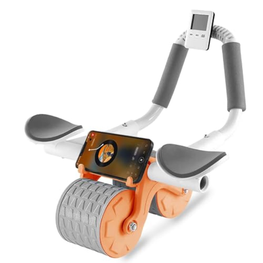 Ab Roller Wheel With Elbow Support - 2026 Verbessertes Bauchtrainer-Rad mit Kniematte und